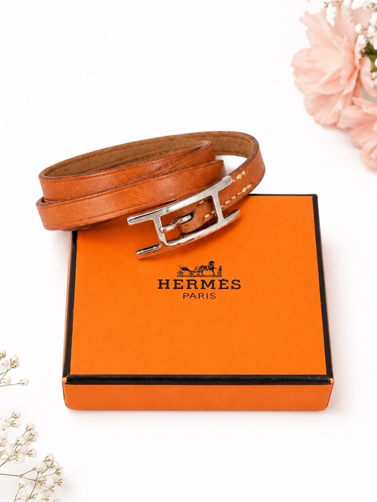 Hermes Jewelry - Hermès Behapi Double Tour Triple Wrap Bracelet